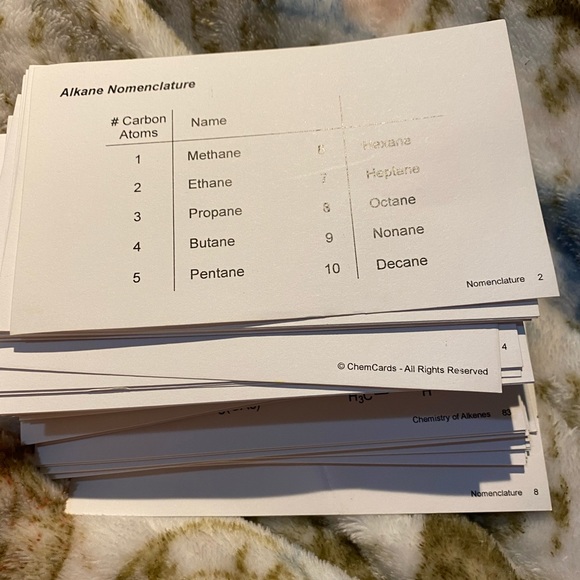 Oroganic chemistry flashcards - Picture 3 of 6